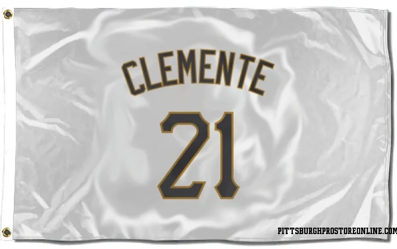 Roberto Clemente Pittsburgh Pirates Youth Black Backer T-Shirt 